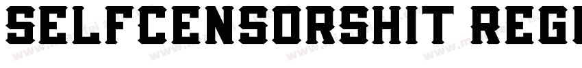 SelfCensorShit Regul字体转换